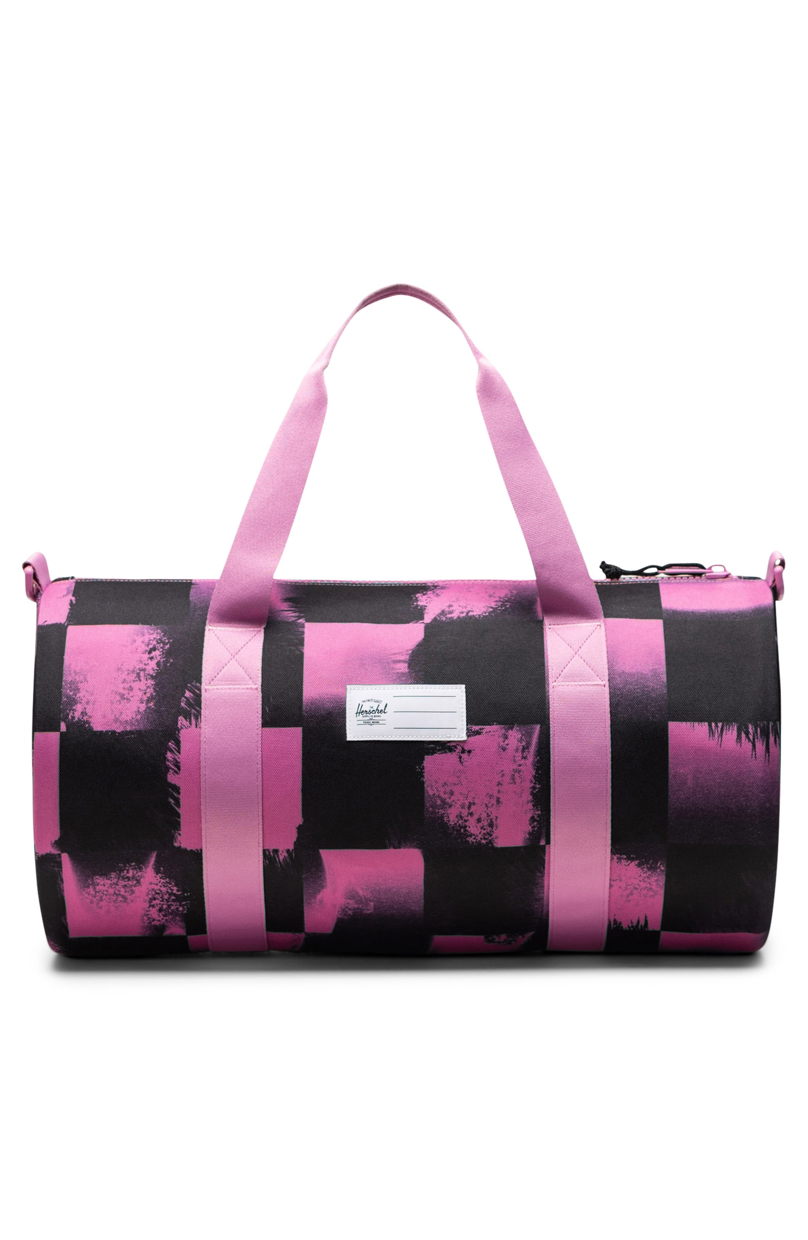 Herschel Supply Co. Kids
 Classic Little Duffle Bag, Alternate, color, Stencil Checker Opera Mauve