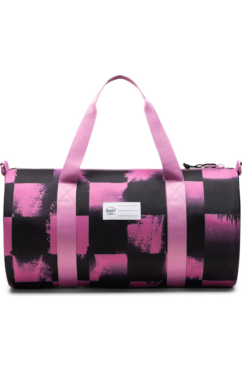 Herschel Supply Co. Kids' Classic Little Duffle Bag, Alternate, color, Stencil Checker Opera Mauve