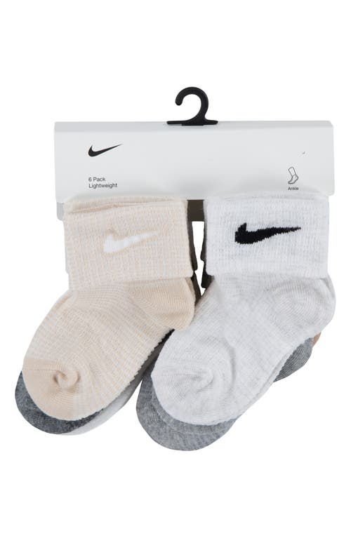 Shop Nike Assorted 6-pack Lightweight Ankle Socks