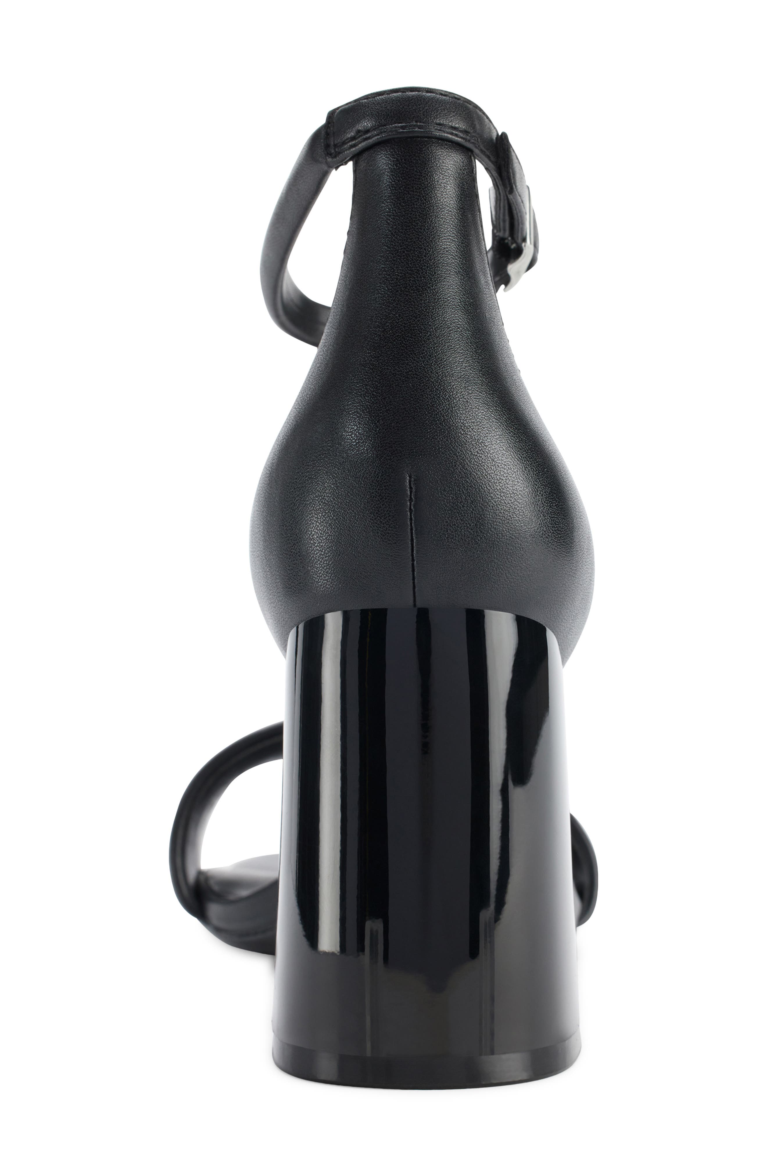 DKNY Scarla Ankle Strap Sandal, Alternate, color, Black