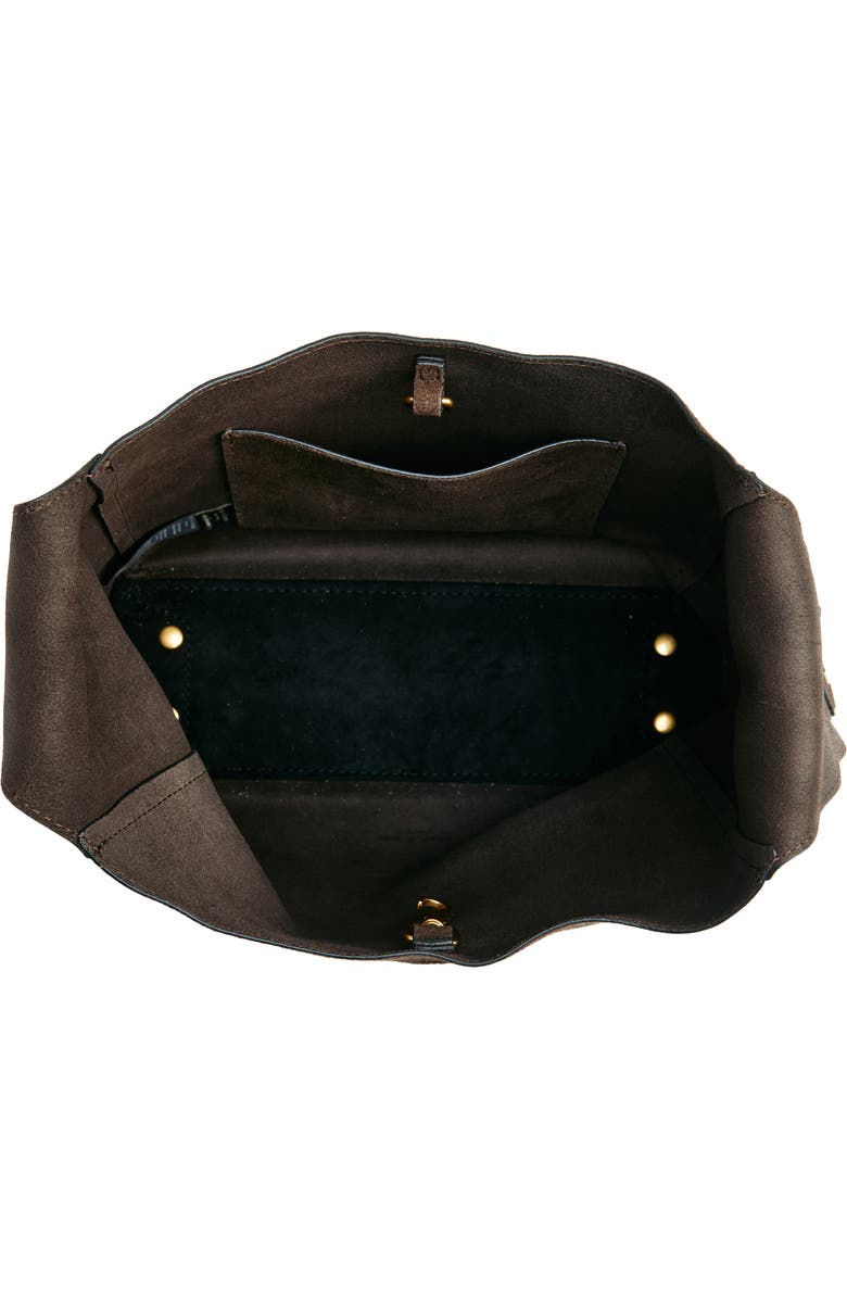 rag & bone Small Belize Basketweave Embossed Leather Shopper, Alternate, color,