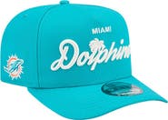 New Era Men's New Era  Aqua Miami Dolphins Local Play A-Frame 9FIFTY Snapback Hat