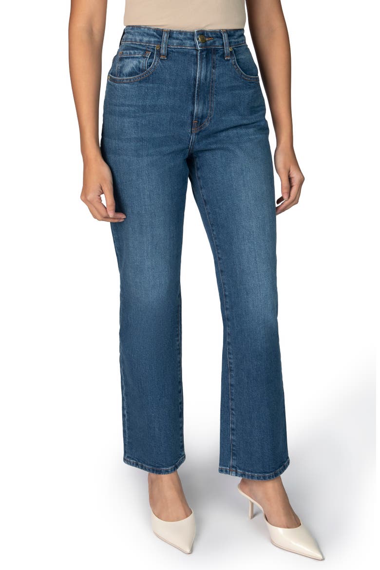 The Kate Petite Straight Leg Jean, Main, color, Sapphire