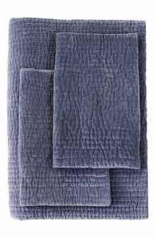 MELANGE HOME Tamara Velour Quilt 3-Piece Set