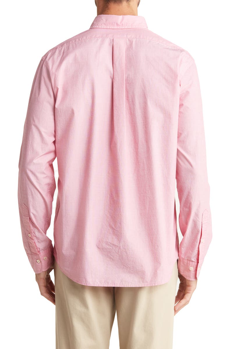 Brooks Brothers Solid Pink Button-Down Shirt, Alternate, color, 