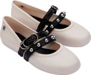 Melissa Stud Mary Jane Soft Ballerina Flat