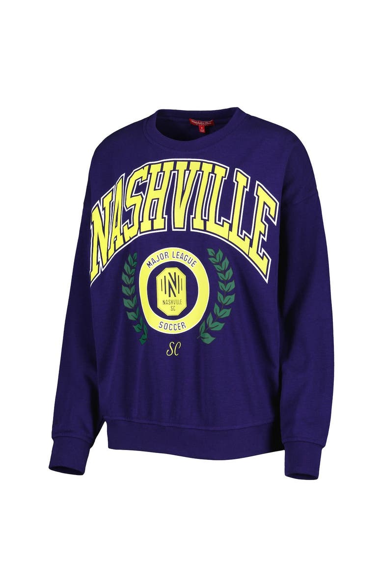 Mitchell & Ness Women's Mitchell & Ness Navy Nashville SC Logo 2.0 Pullover Sweatshirt, Alternate, color, 
