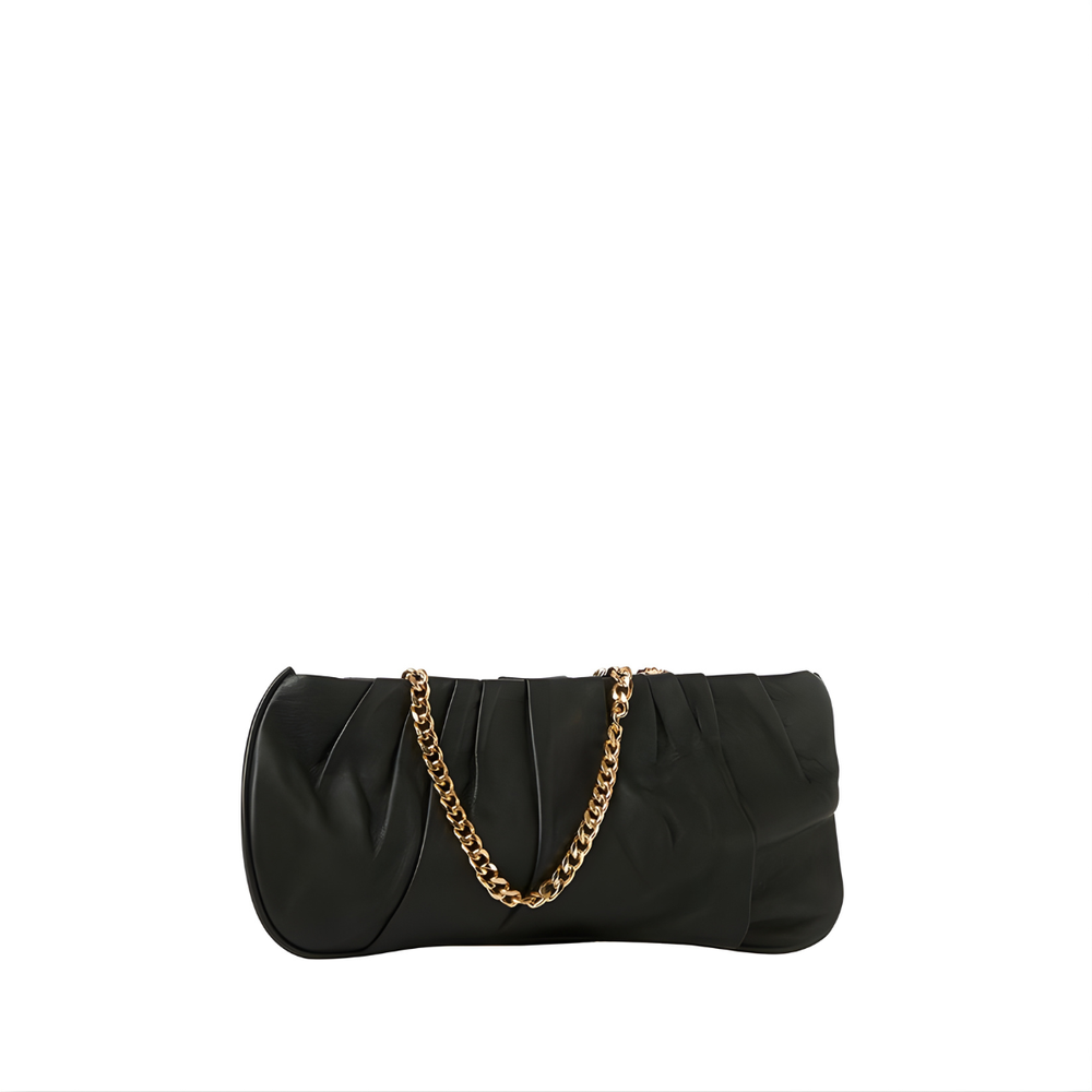 Sarah Stewart The Amina Evening Bag, Main, color, Black Patent Leather