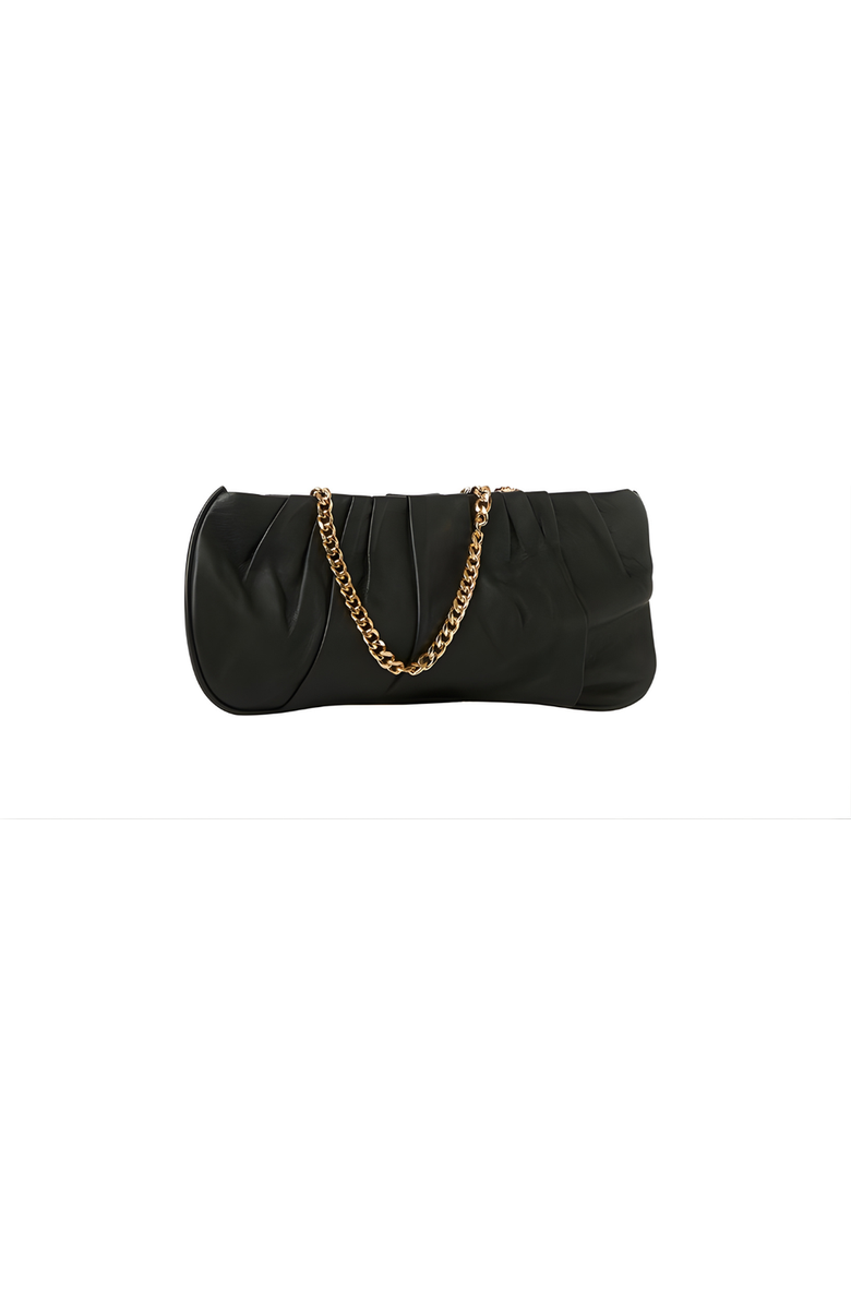 Sarah Stewart The Amina Evening Bag, Main, color, Black Patent Leather