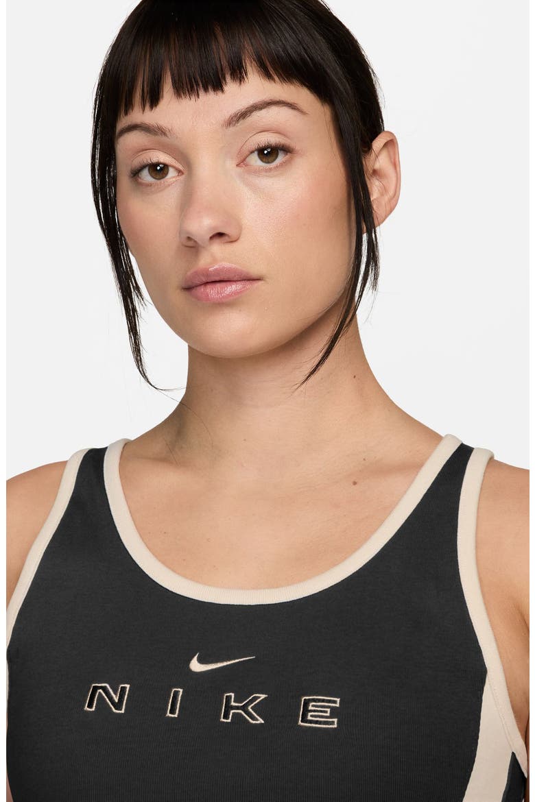 Sportswear Street GX Graphic Crop Tank, Alternate, color, BLACK/ CHALK