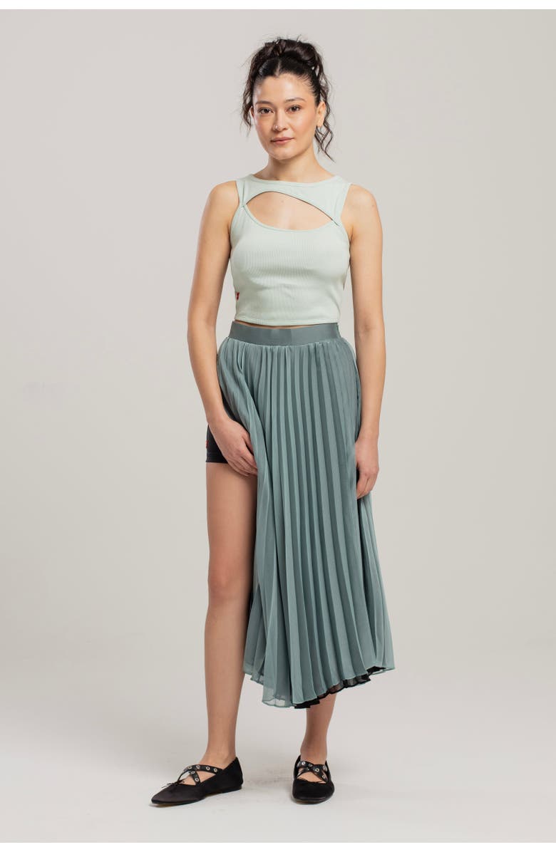 PCFG Free Heaven Pleated Skirt, Alternate, color, Light Green