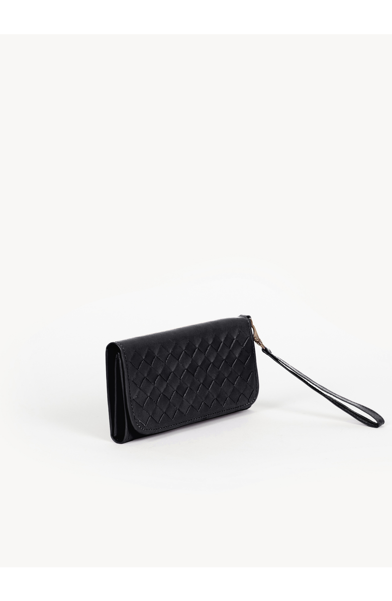 Deux Mains Woven Wristlet Wallet, Alternate, color, Black