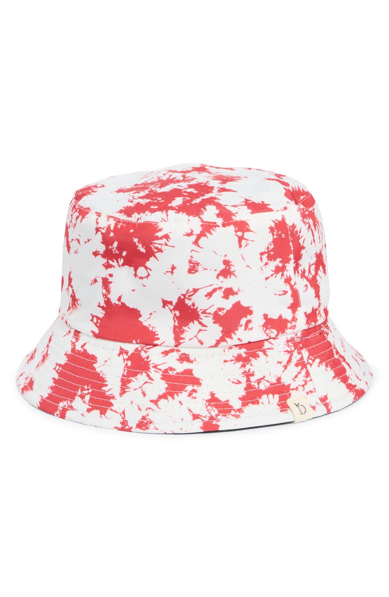 AREA STARS Reversible Tie Dye Bucket Hat, Main, color, Red