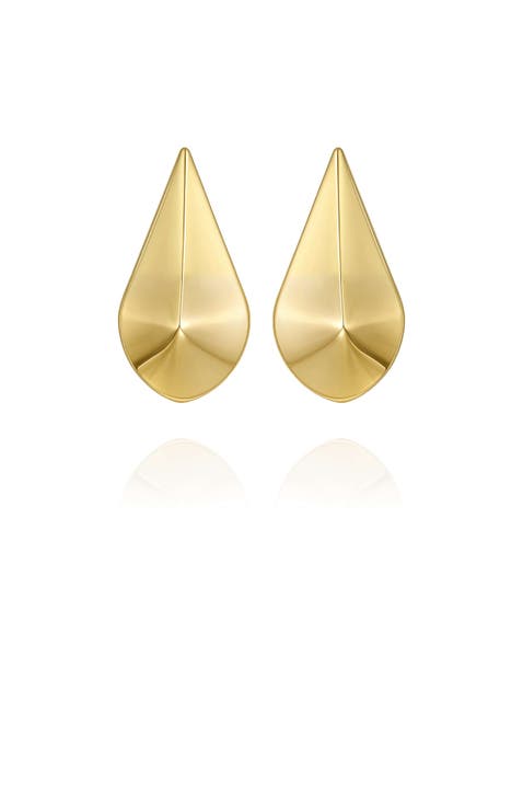 Chic Sculptural Dome Drop Earrings