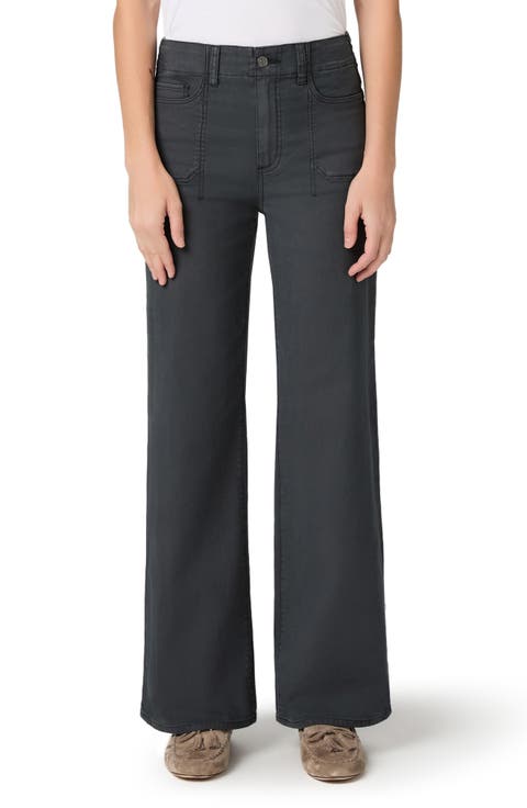 AnessA High Waist Wide Leg Jeans
