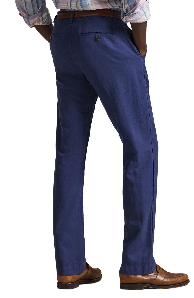 Polo Ralph Lauren Bedford Classic Fit Linen & Cotton Pants, Alternate, color, Dusty Azure