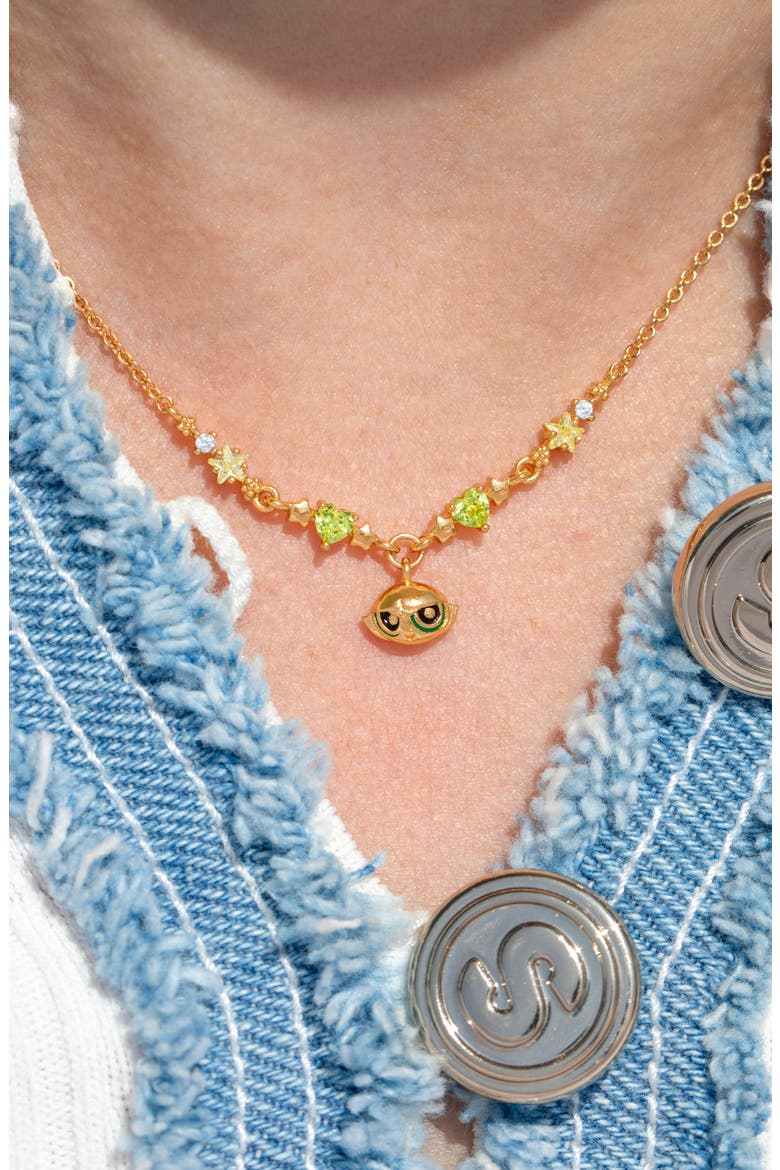 The Powerpuff Girls Pendant Necklace, Alternate, color, GOLD