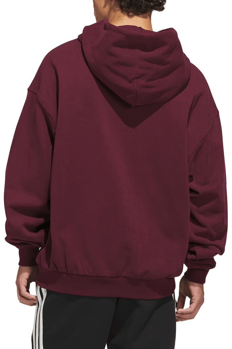 Cotton Pullover Hoodie, Alternate, color, MAROON