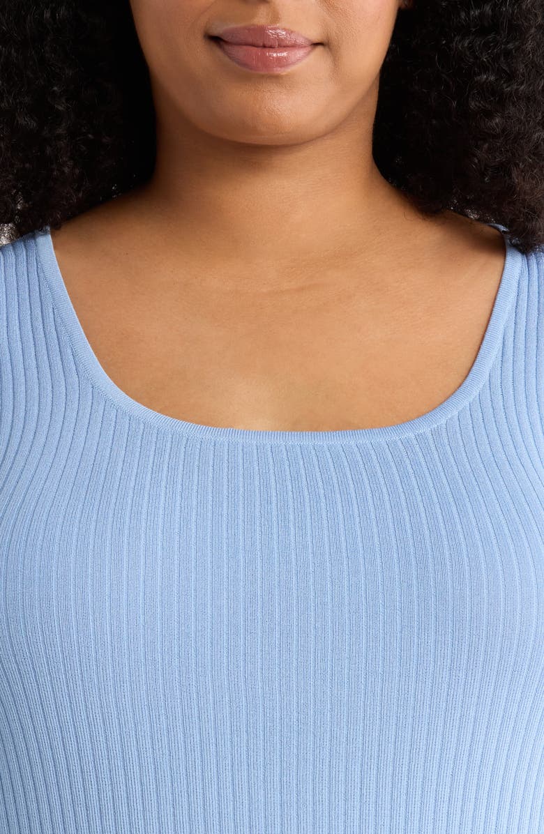 Jones New York Sutton Rib Sweater Tank, Alternate, color, Chintz Blue