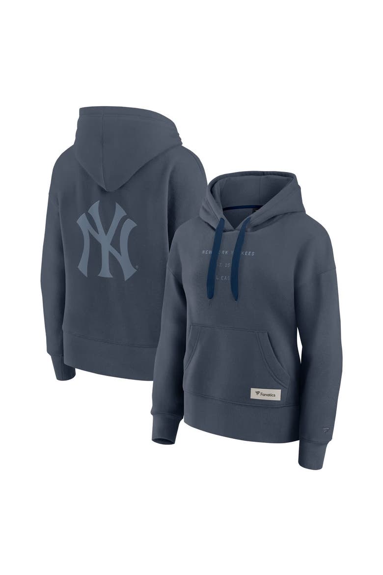Women's Fanatics Blue New York Yankees Elements Future Ground Subtle Tonal Pullover Hoodie, Main, color, Blue