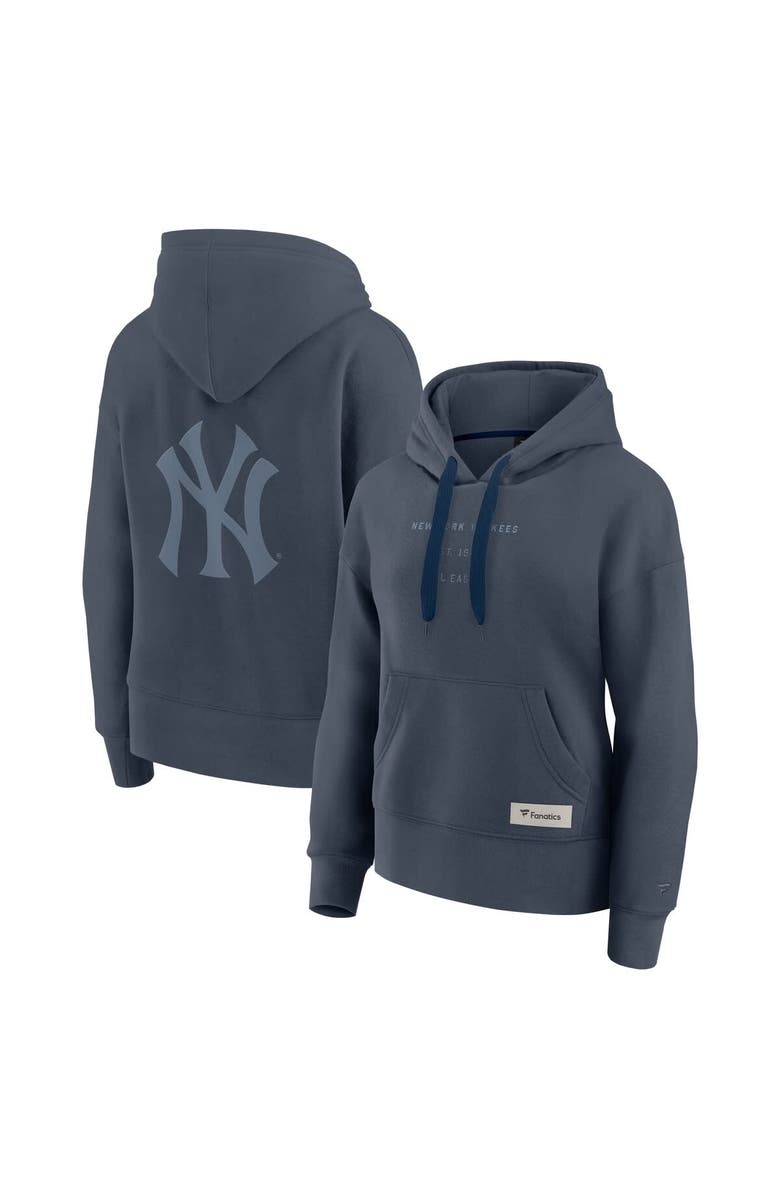 FANATICS Women's Fanatics Blue New York Yankees Elements Future Ground Subtle Tonal Pullover Hoodie, Main, color, Blue