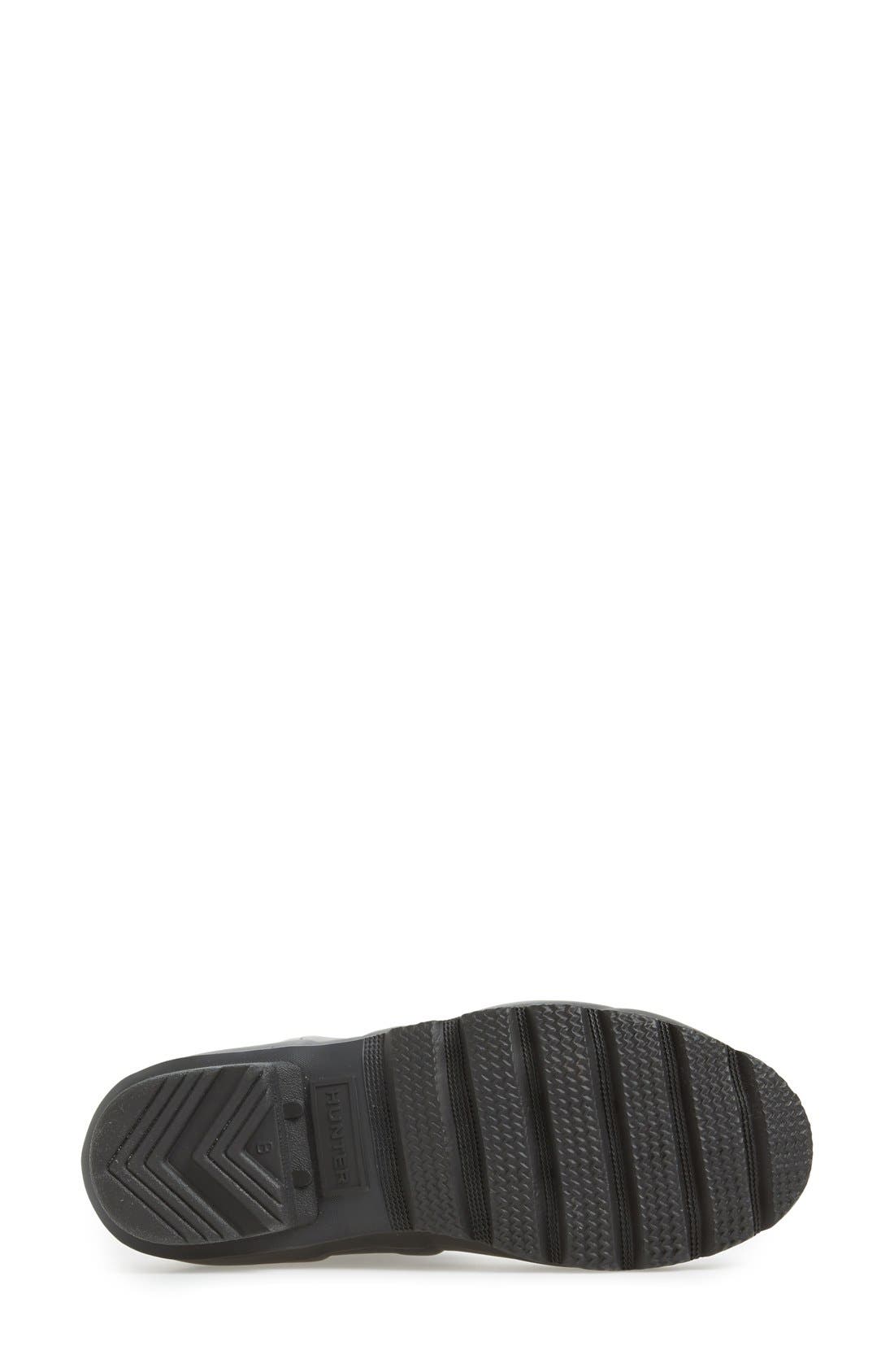 'Original Slim' Zip Rubber Rain Boot, Alternate, color, BLACK