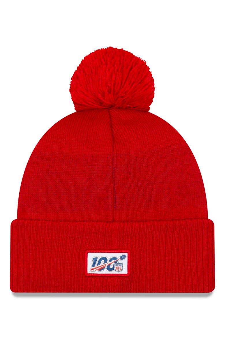 New Era Men's New Era Navy Seattle Seahawks 2019 NFL Sideline Road Official Sport Knit Hat, Alternate, color, New England Patriots