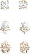 Chelsea28 Heart Ornament Set of Three Stud Earrings