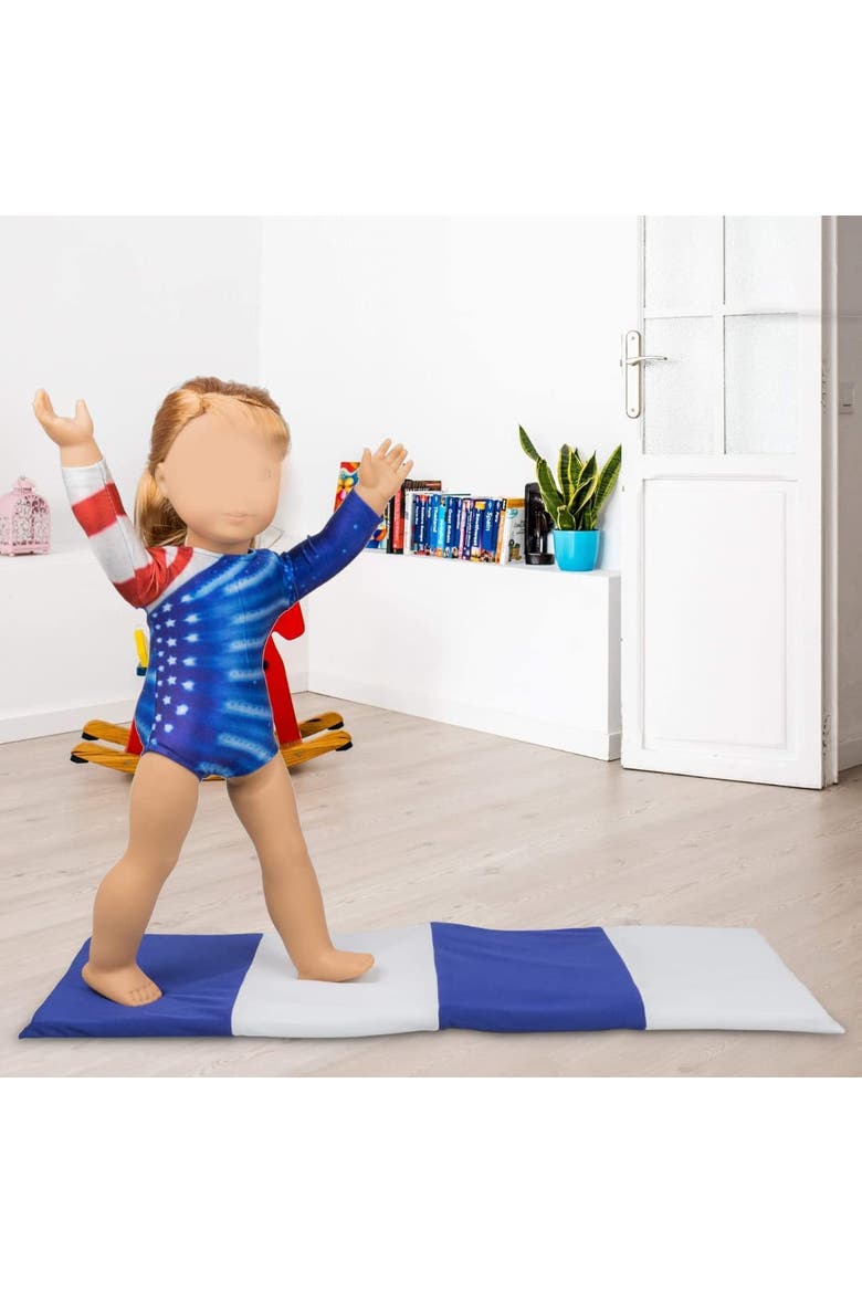Olympics Gymnastics Competition Outfir for 18" Dolls, Alternate, color, Blue