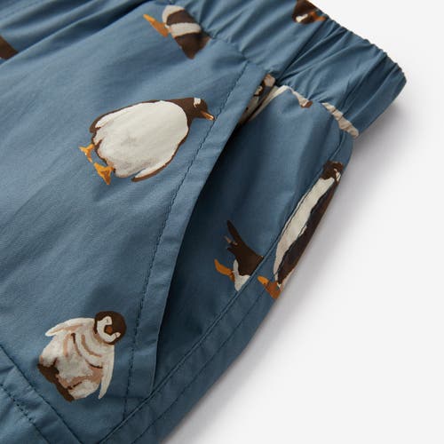 Milkbarn Cargo Windbreaker Pants In Blue