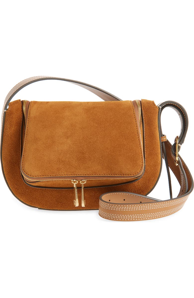 Anya Hindmarch Small Vere Suede Shoulder Bag, Main, color,