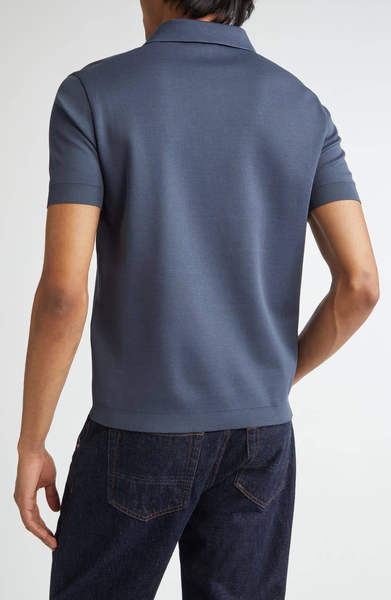 Herno Cotton Piqué Polo, Alternate, color, Blue