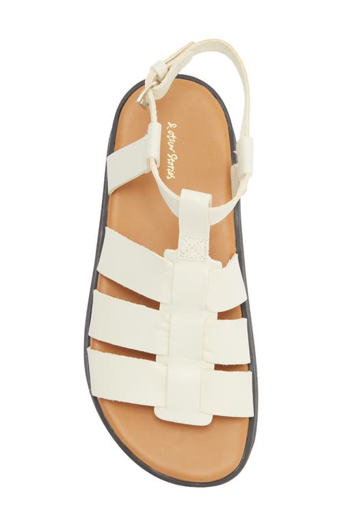 & Other Stories Ankle Strap Flatform Sandal In White