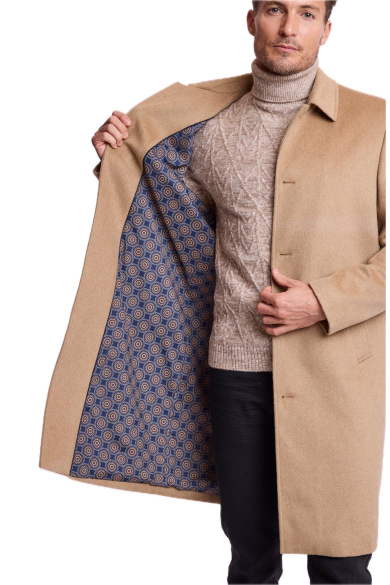 Slash Pocket Overcoat, Alternate, color, LIGHT CAMEL