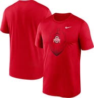 Nike Men's Nike Scarlet Ohio State Buckeyes Primetime Legend Icon Performance T-Shirt