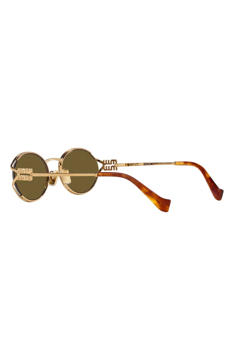 Miu Miu 54mm Oval Sunglasses, Alternate, color, Dark Brown