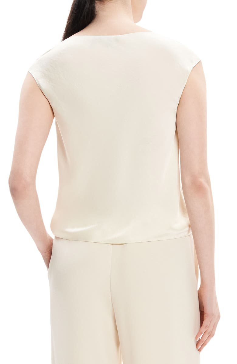 Theory Crushed Cowl Neck Blouse, Alternate, color,