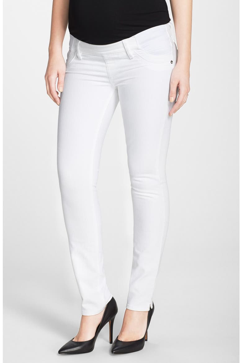 'Angel' Ankle Cigarette Maternity Jeans, Main, color, LILY
