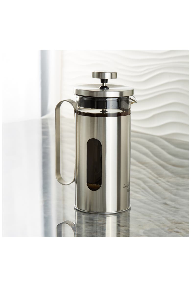 Leo Maestro 12-Ounce Stainless Steel French Press, Alternate, color, SILVER
