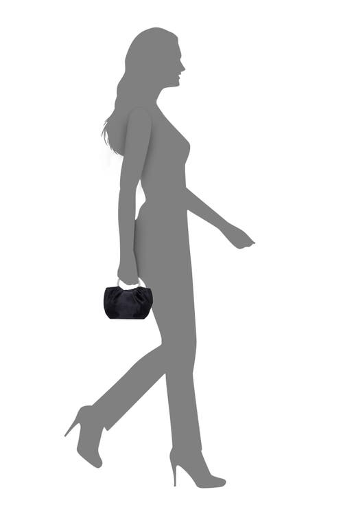 Shop Nina Fancy Top Handle Clutch In Black
