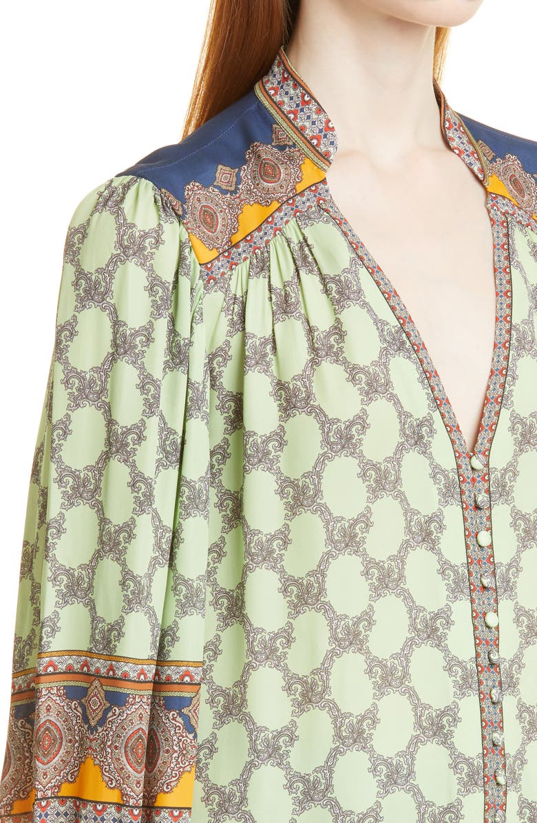 Alice + Olivia Serena Paisley Blouse, Alternate, color,