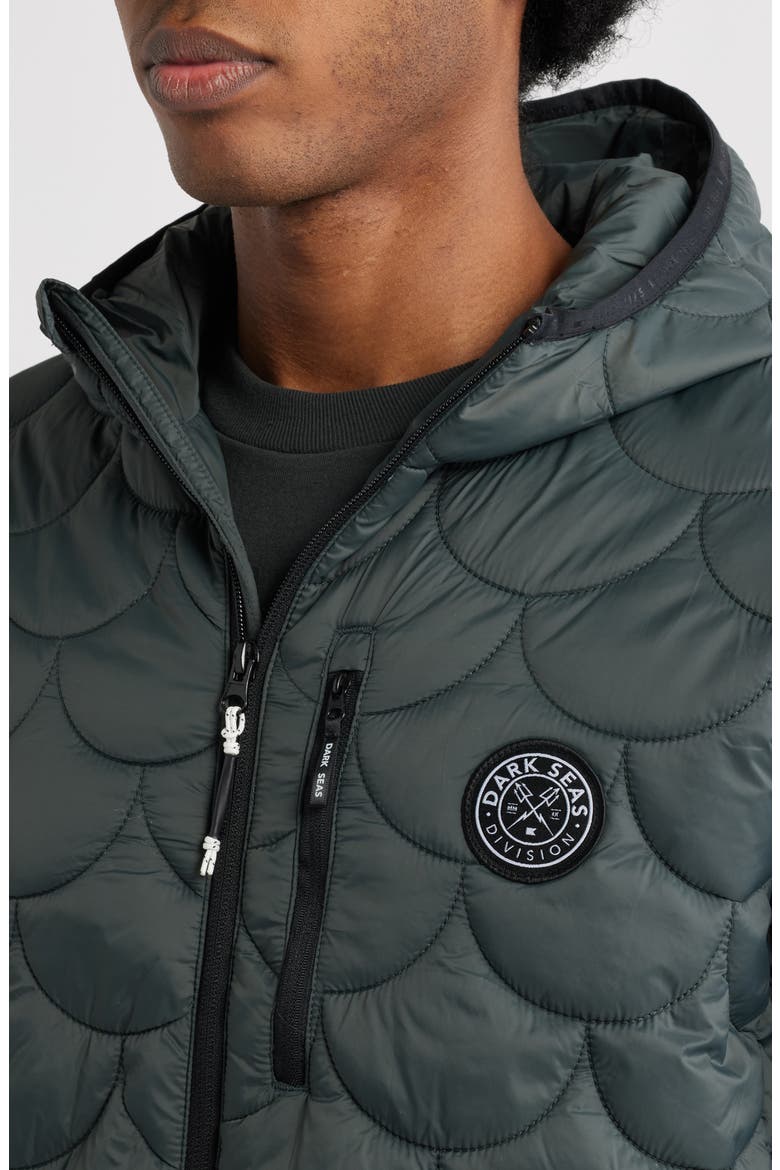 Trabuco Hooded Puffer Jacket, Alternate, color, GREEN