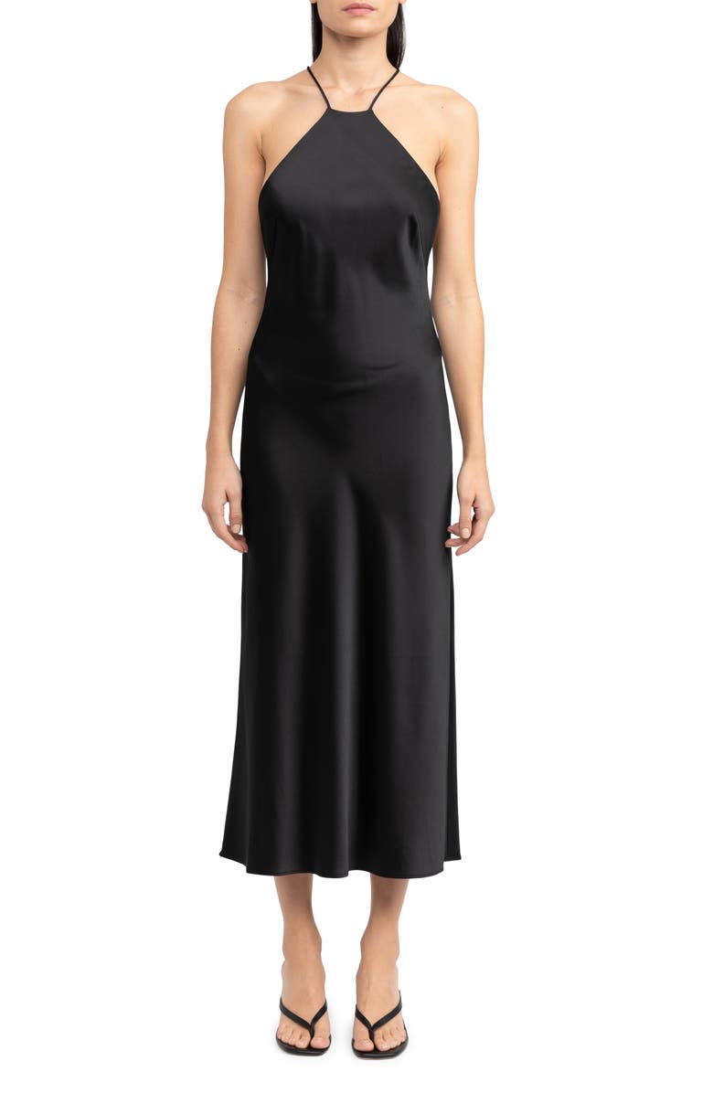 Significant Other Vienna Satin Dress, Main, color,