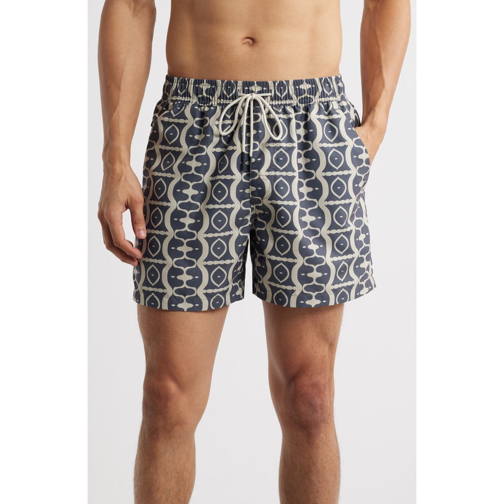 Oas Forge Hypnotise Swim Trunks In Black