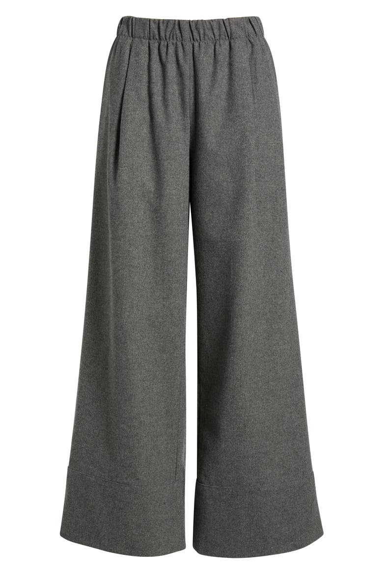 Fernando Wide Leg Pants, Alternate, color, GREY WOOL