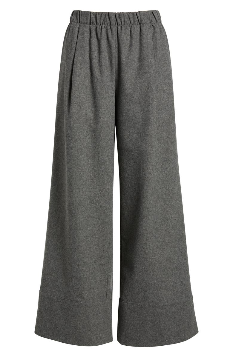 Reformation Fernando Wide Leg Pants, Alternate, color, Grey Wool