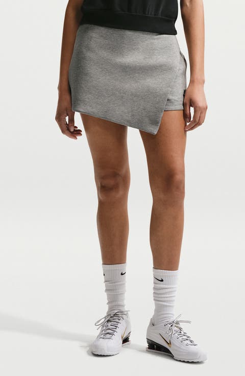 Cotton Blend Tech Fleece Skort