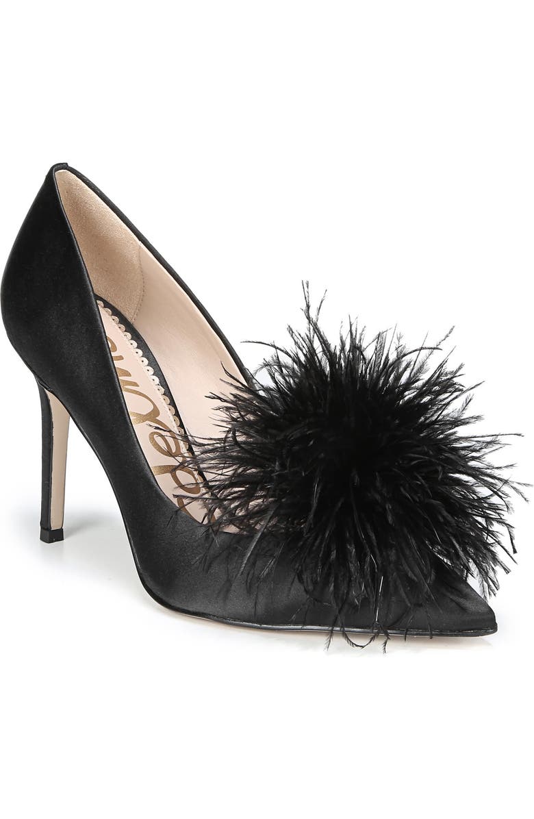 Sam Edelman Haide Feather Pompom Pump, Main, color,