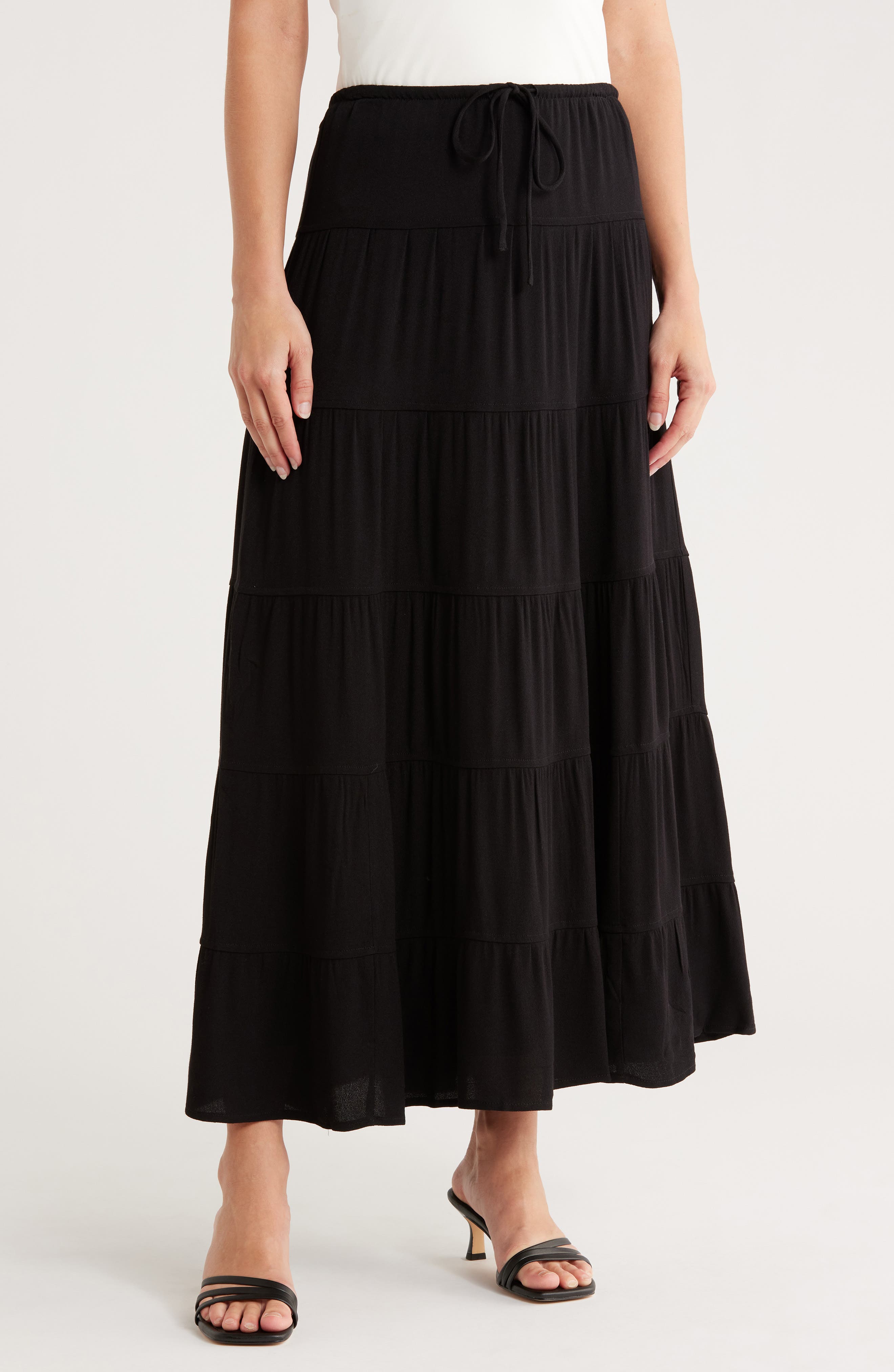 ELIE ELIE TAHARI Tiered Maxi Skirt