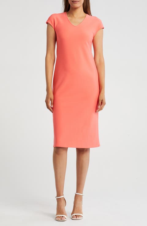 V-Neck Shift Dress